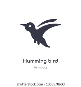 humming bird icon. isolated humming bird icon vector illustration from animals collection. editable sing symbol can be use for web site and mobile app