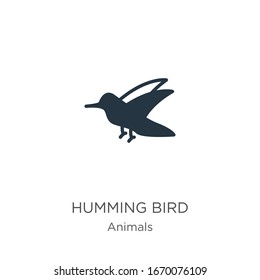 Humming bird icon vector. Trendy flat humming bird icon from animals collection isolated on white background. Vector illustration can be used for web and mobile graphic design, logo, eps10