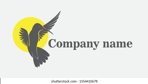 Humming Bird Logo Design for Company Business Organisation. 