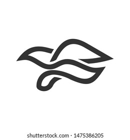 Humming bird logo design concept