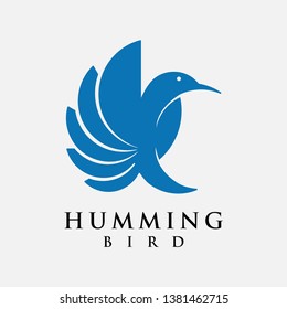 humming bird logo vector, can be used in consulting business companies
