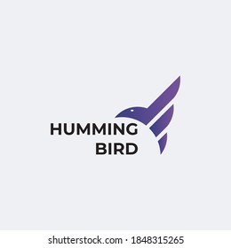 humming bird logo vector illustration
