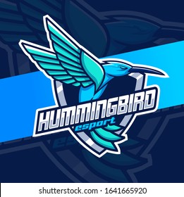 humming bird mascot esport logo design