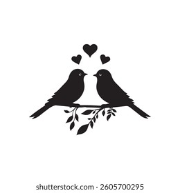 Humming bird silhouette icon vector art illustration design