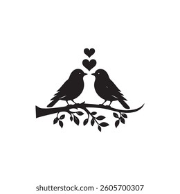 Humming bird silhouette icon vector art illustration design