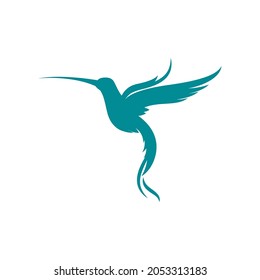 Humming bird Vector icon design illustration Template