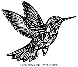  Humming birds icon silhouette, vector art, T shirt design 