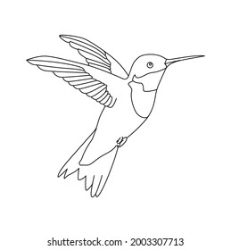 Humming Line Drawing Clip Art 