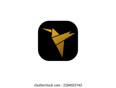 Hummingbird Abstract Logo unique design