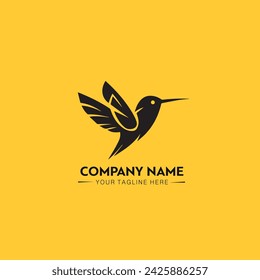 hummingbird art design. Hummingbird line logo icon designs. flying birds sign
