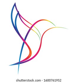 Hummingbird, bird in flight, hummingbird logo