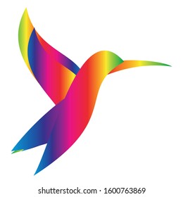 Hummingbird, bird in flight, hummingbird logo