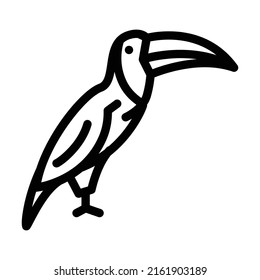 hummingbird bird line icon vector. hummingbird bird sign. isolated contour symbol black illustration