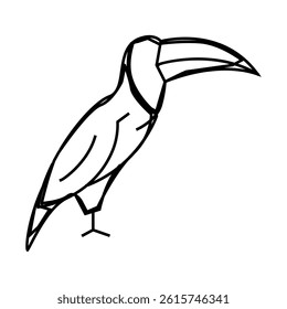 hummingbird bird line icon vector. hummingbird bird sign. isolated contour symbol black illustration