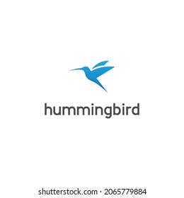 Logo-Design-Vektorgrafik von Hummingbird. Logo-Vorlage