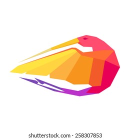 Hummingbird character for logo, vector design template element