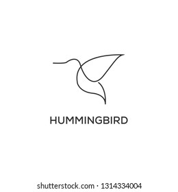 hummingbird / colibri  line logo icon designs