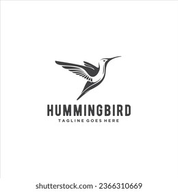 Hummingbird Colibri Logo Design Vector Image