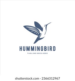 Hummingbird Colibri Logo Design Vector Image