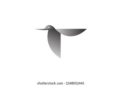  Hummingbird Colorful Bird Logo Vector Symbol Icon Sign Illustration	