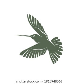 Dibujo vectorial de diseño Hummingbird, plantilla de logotipo Creative Hummingbird, símbolo de icono