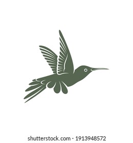 Dibujo vectorial de diseño Hummingbird, plantilla de logotipo Creative Hummingbird, símbolo de icono