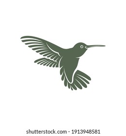 Dibujo vectorial de diseño Hummingbird, plantilla de logotipo Creative Hummingbird, símbolo de icono