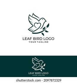 Hummingbird flying, abstract logo concept