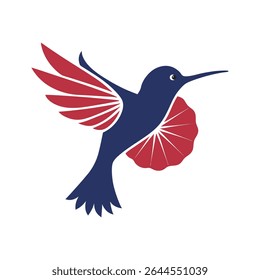 Hummingbird Hover Hibiscus Blossom Silhouette