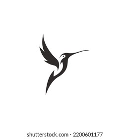 Hummingbird Icon Logo Design Template Stock Vector (Royalty Free ...