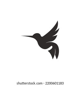 Hummingbird icon logo design template