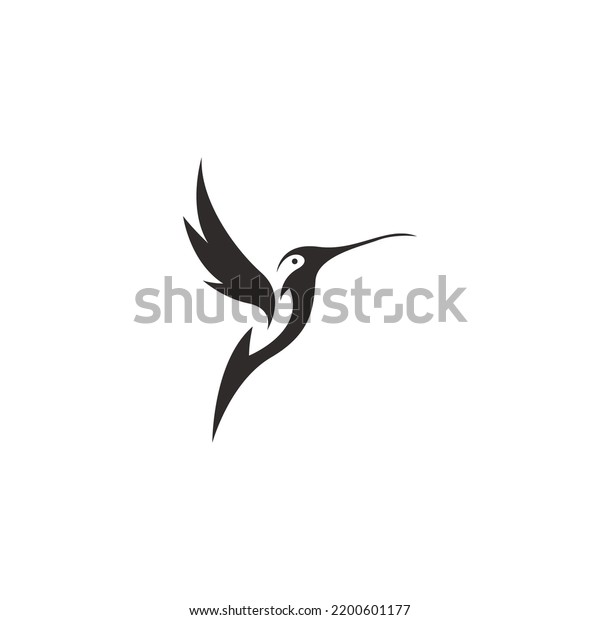 Hummingbird Icon Logo Design Template Stock Vector (Royalty Free ...