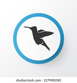 Hummingbird icon symbol. Premium quality isolated colibri element in trendy style.