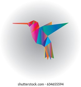 hummingbird icon - vector illustrator