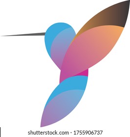 HummingBird from Jamaica this can be used for a Tourism logo or Travel icon