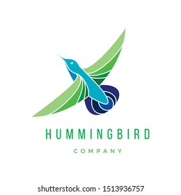 Hummingbird line art Logo Design Inspiration