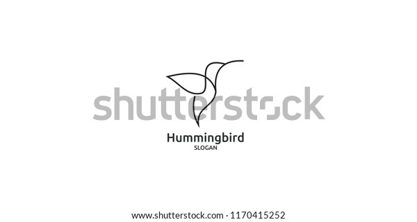 hummingbird line logo icon\
designs