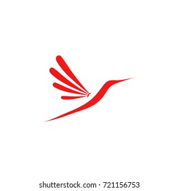 Hummingbird logo for business industry, healthcare, spa