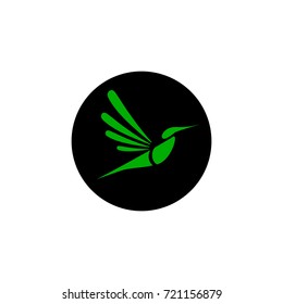 Hummingbird logo for business industry, healthcare, spa