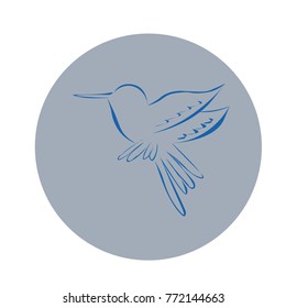 hummingbird logo in dark colors