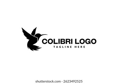 modelo de design de logotipo de beija-flor, ilustração de vetor de ícone de logotipo