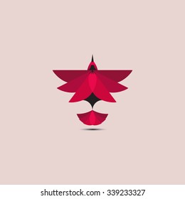 Hummingbird logo design vector