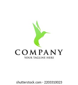 Hummingbird logo design vector image