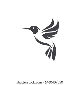 Hummingbird Logo Design Vector Template