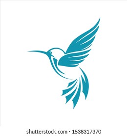 Hummingbird Logo Design Vector Template