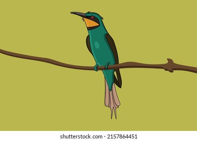 Plantilla vectorial de diseño del logo de Hummingbird. Logo moderno y colorido de la mosca del colibrí. Ilustración abstracta del vector de aves.