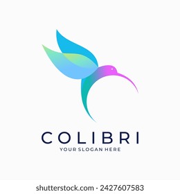 Hummingbird Logo Design Vektor-Vorlage