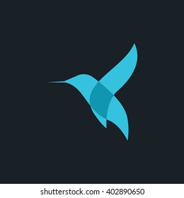 Hummingbird logo, hummingbird icon