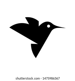 Hummingbird logo. Icon design. Template elements