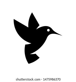 Hummingbird logo. Icon design. Template elements